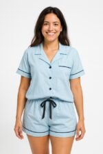 Pijama Cardigan 100% algodão - Imagem 3