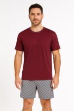 Pijama PV masculino gola careca - Imagem 4