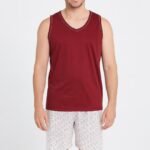 Pijama PV masculino adulto regata